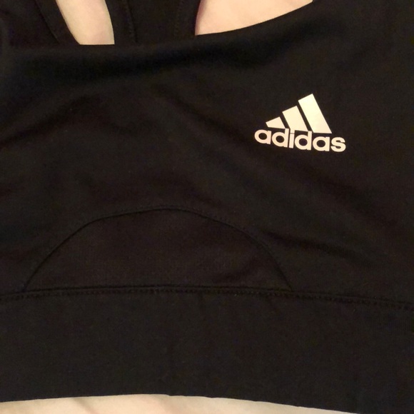 Black Adidas Climate Sports Bra - Picture 3 of 6